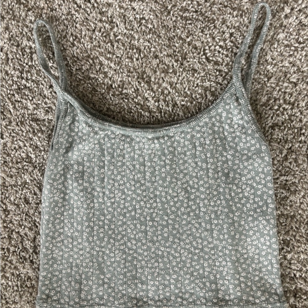 Floral Gray Women's Top